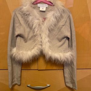 Tartine et Chocolat Girls Fluffy Cardigan